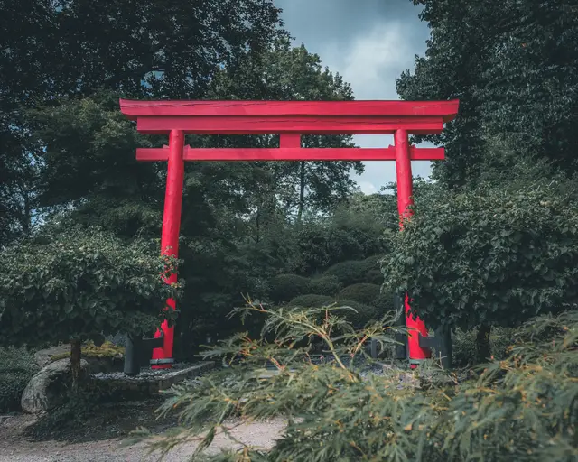Kaiserslautern Japanischer Garten Torii Juli