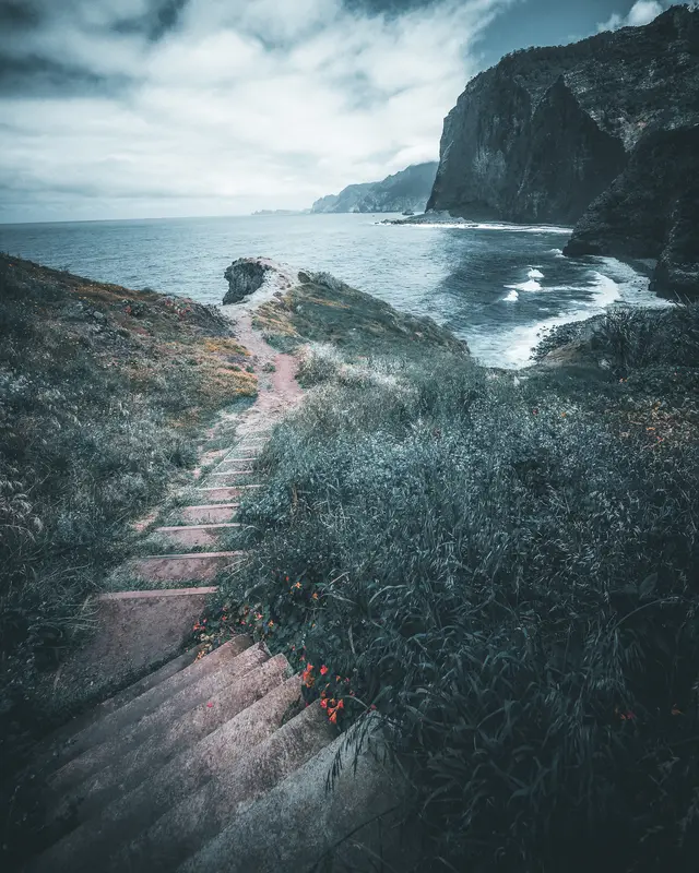 Blick entlang der Ostküste von Madeira