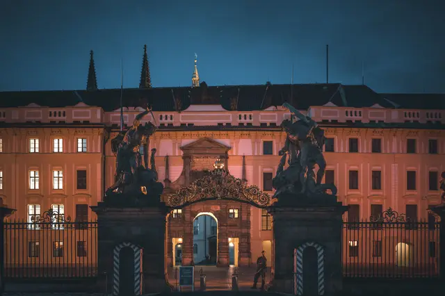 Ausschnitt der Burg- und Schlossanlage Prag